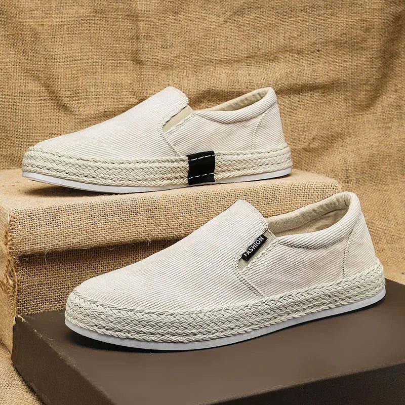 Mario | Elegant Canvas Slip-On Shoes - Image 2