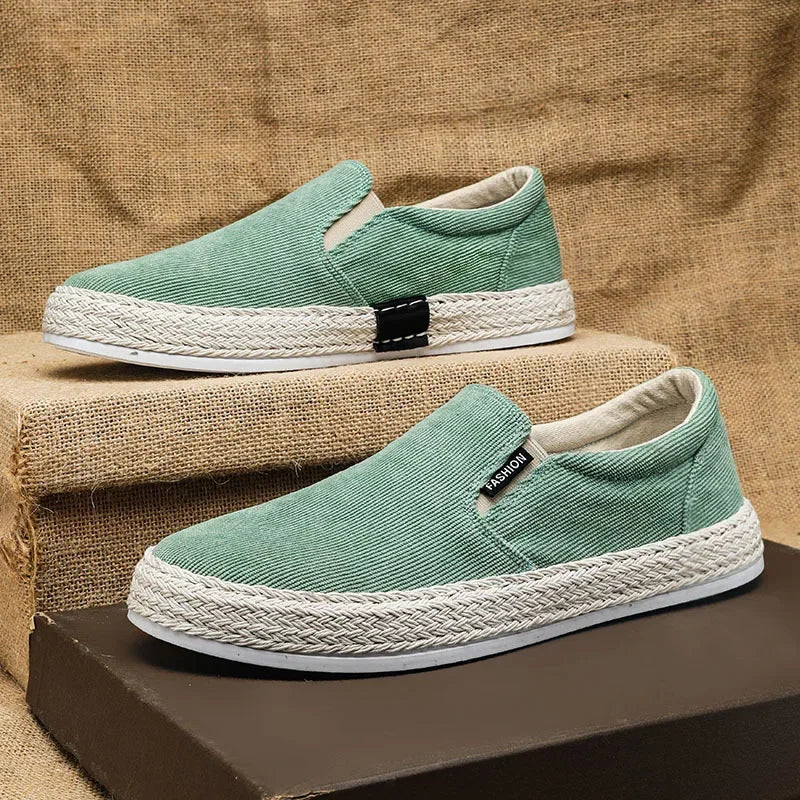 Mario | Elegant Canvas Slip-On Shoes - Image 5
