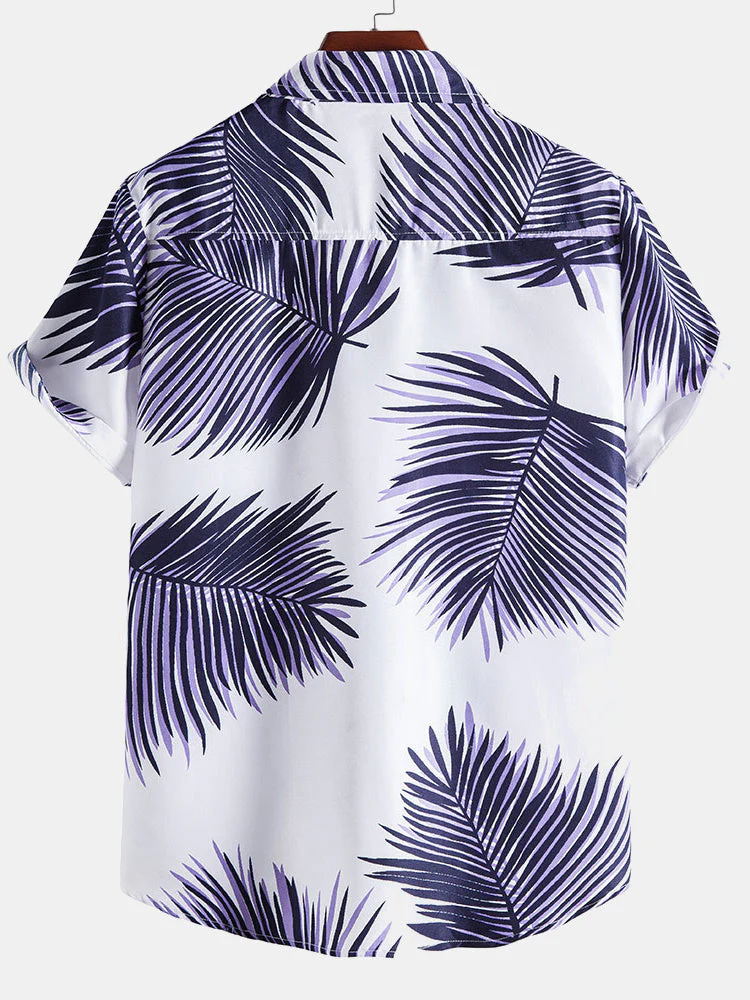 Marlon® | Tropical Leaves Print Shirts - Image 2