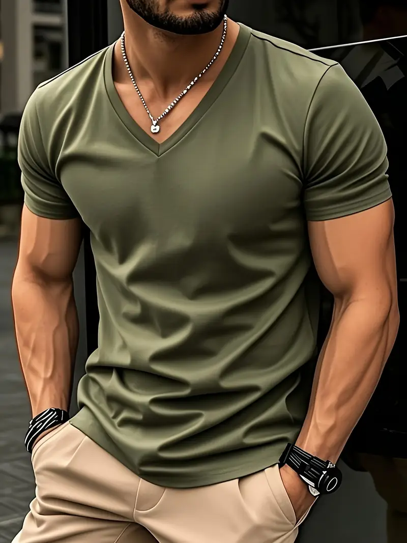 Marlon | Stylish short-sleeved T-shirt - Image 29