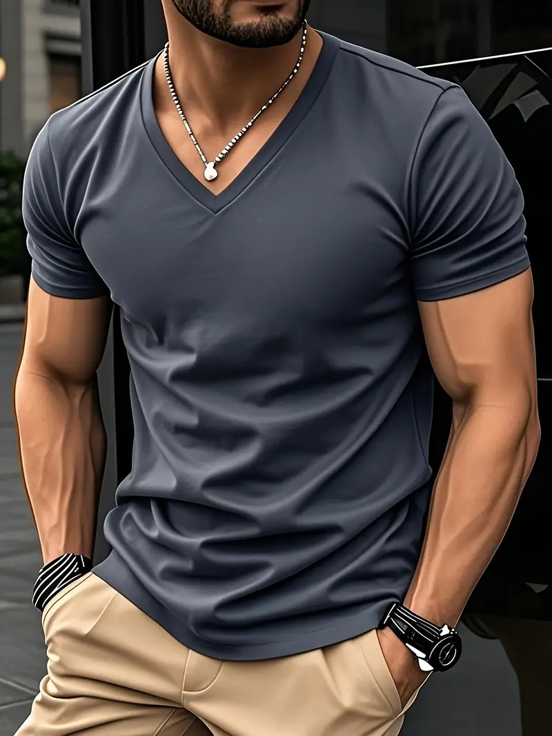Marlon | Stylish short-sleeved T-shirt - Image 32