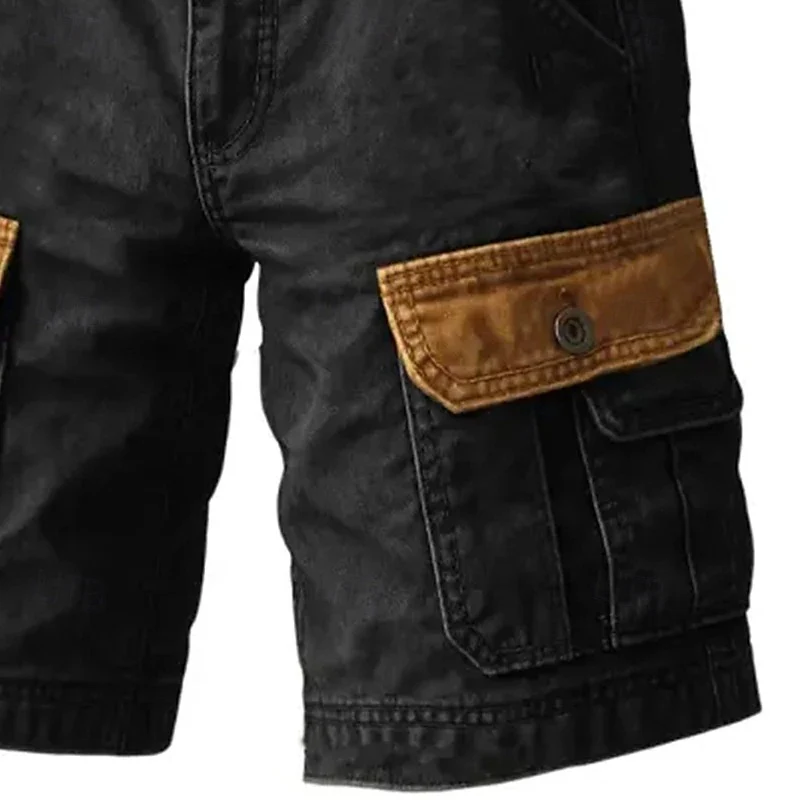 Martin | Men'S Washed Vintage Denim Cargo Shorts - Image 2