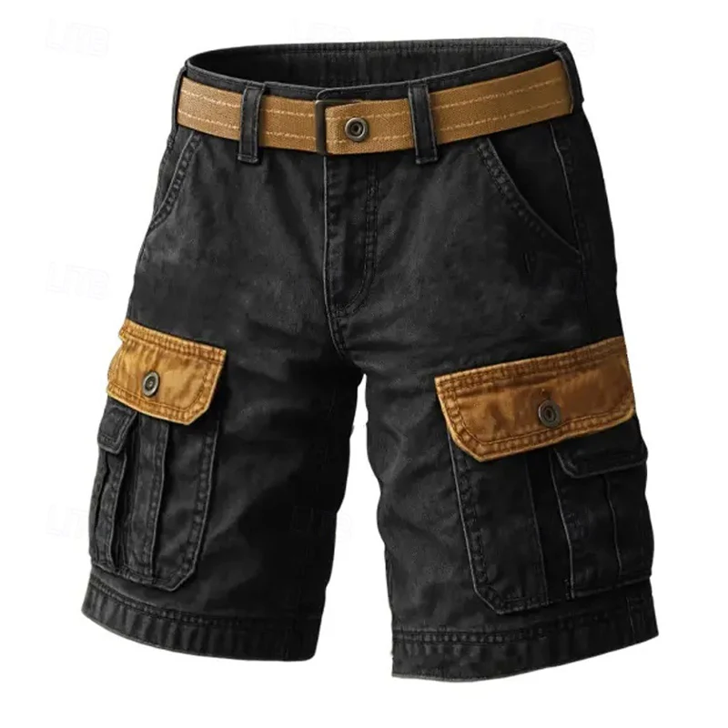 Martin | Men'S Washed Vintage Denim Cargo Shorts - Image 3