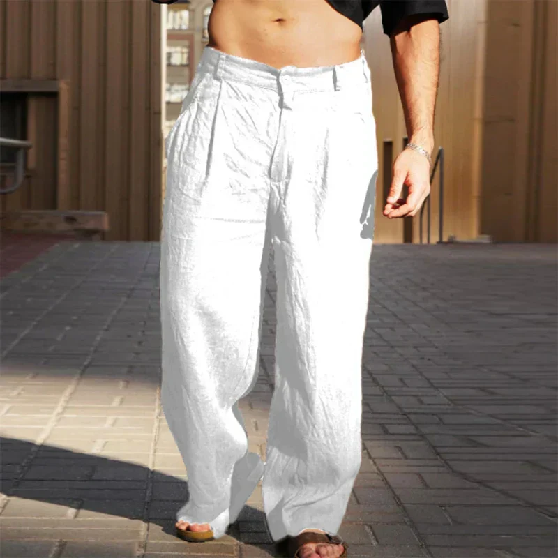 Martin | Wide-leg linen pants - Image 3