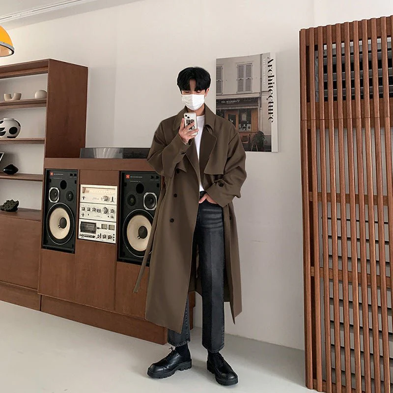 Marvin® | Men’s Long Trench Coat With Relaxed Fit - Image 6