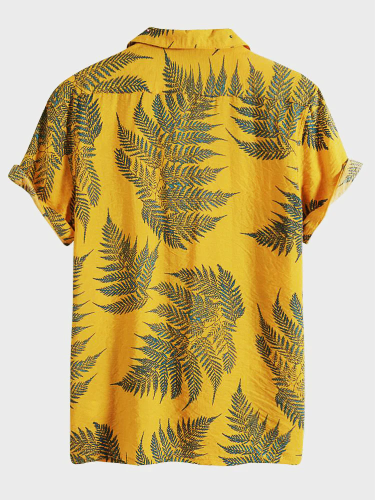 Mason® | Tropical Plants Print Shirts & Swim Shorts - Image 3