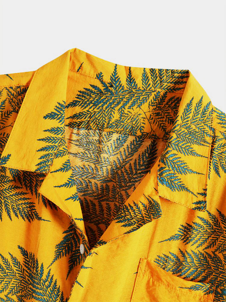 Mason® | Tropical Plants Print Shirts & Swim Shorts - Image 5