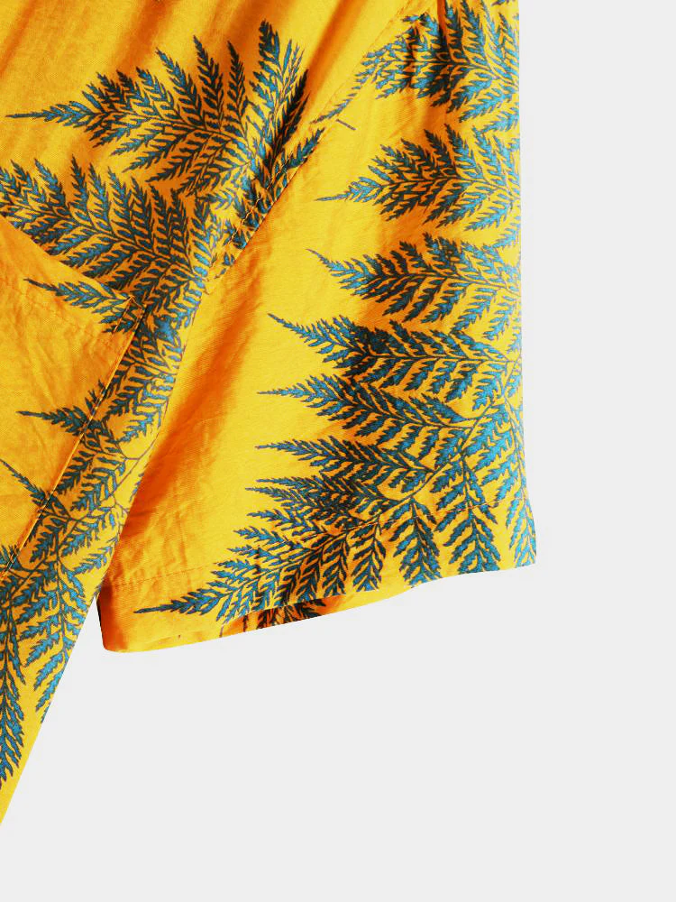 Mason® | Tropical Plants Print Shirts & Swim Shorts - Image 6