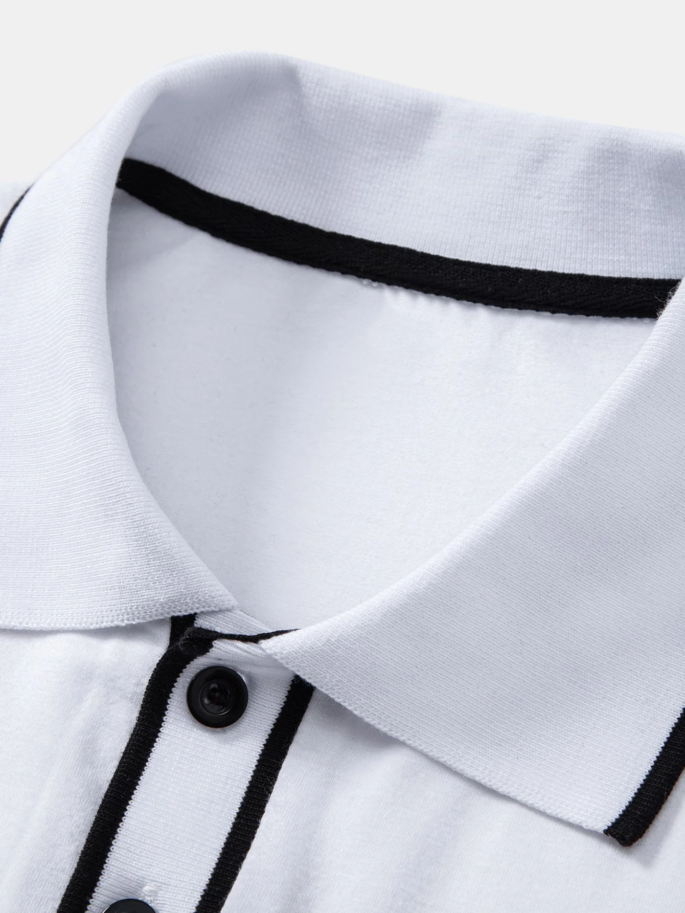 Mason | Long Sleeved Contrast Polo Shirt With Pocket - Image 21