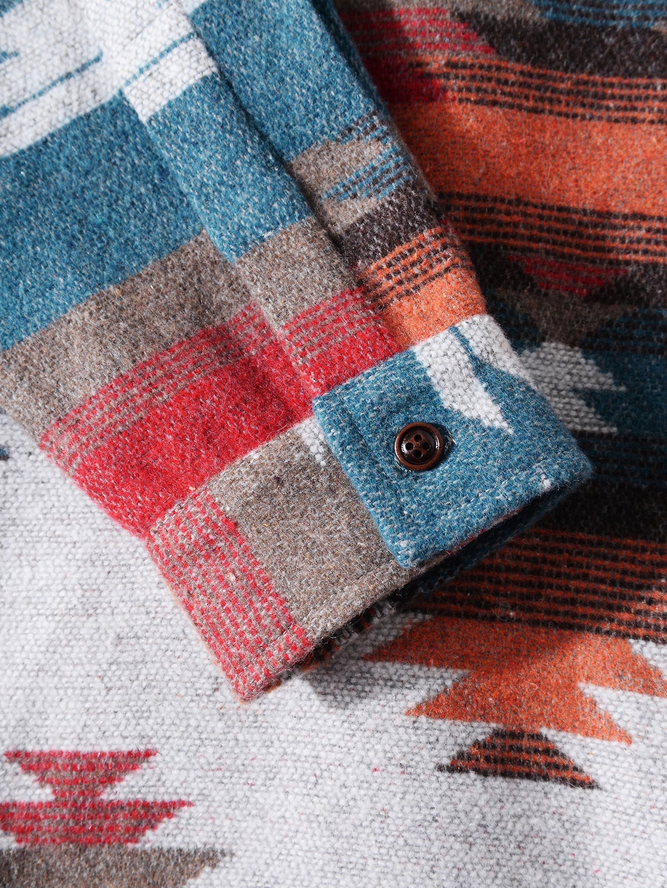 Mateo® | Aztec Geometric Print Overshirt - Image 6