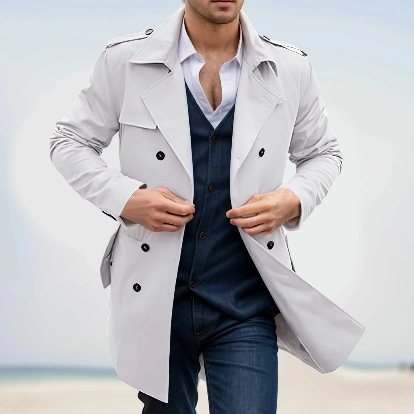 Mateo® | Trench Coat With Windbreaker - Image 2