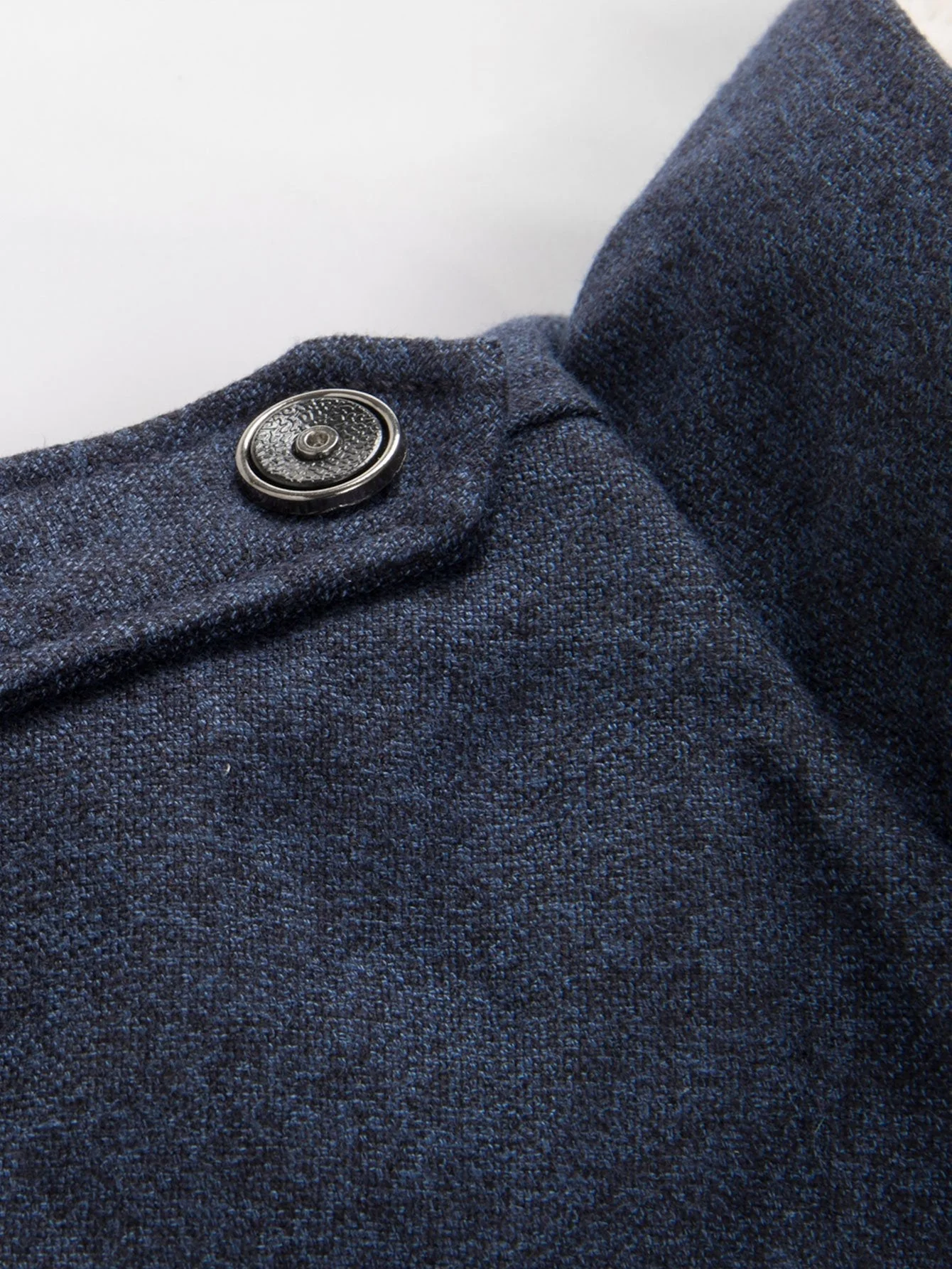 Mateo | Teddy Lined Funnel Neck Wool Look Coat - Image 2