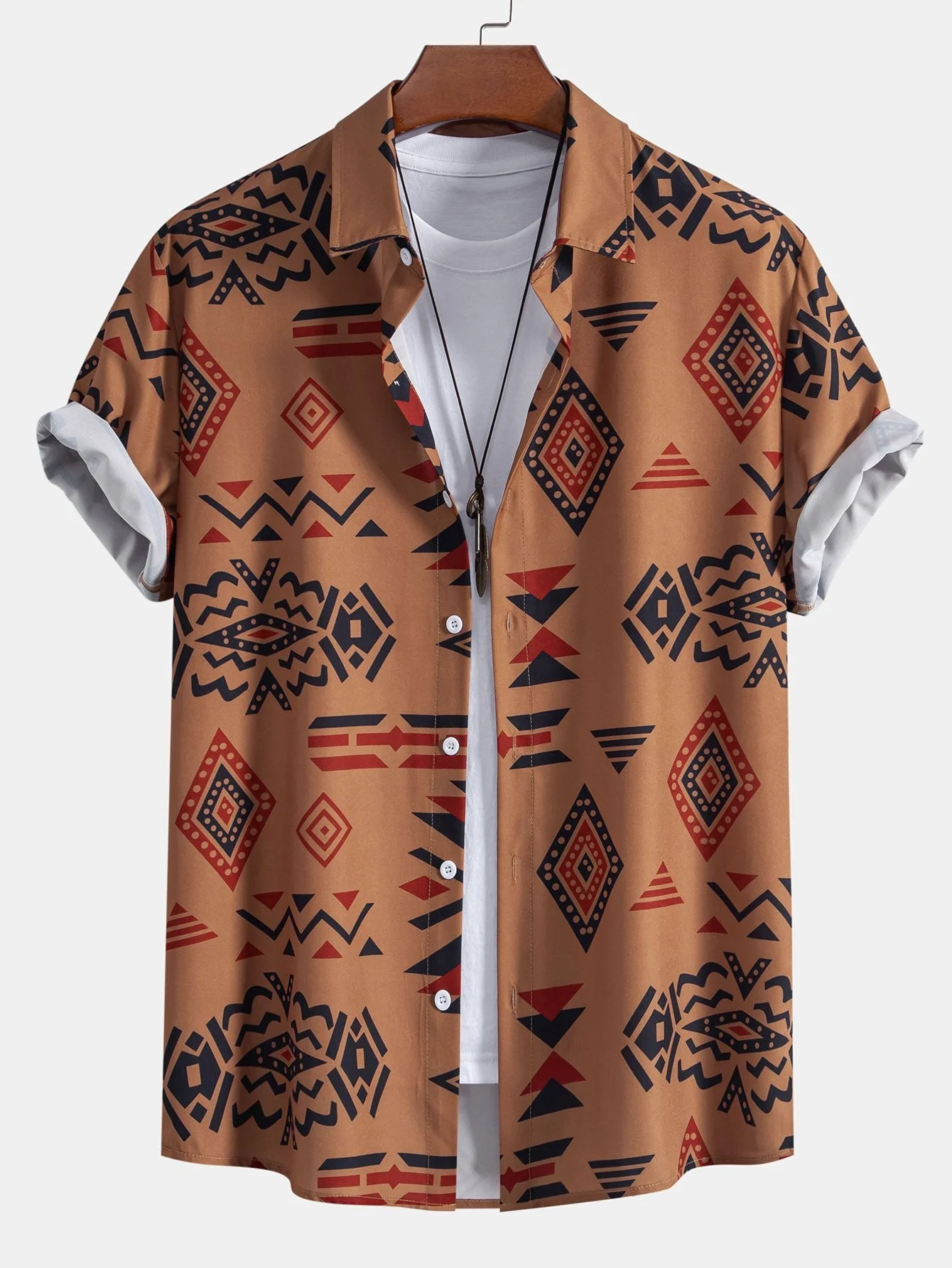 Matías® | Aztec Geometric Print Shirt - Image 3