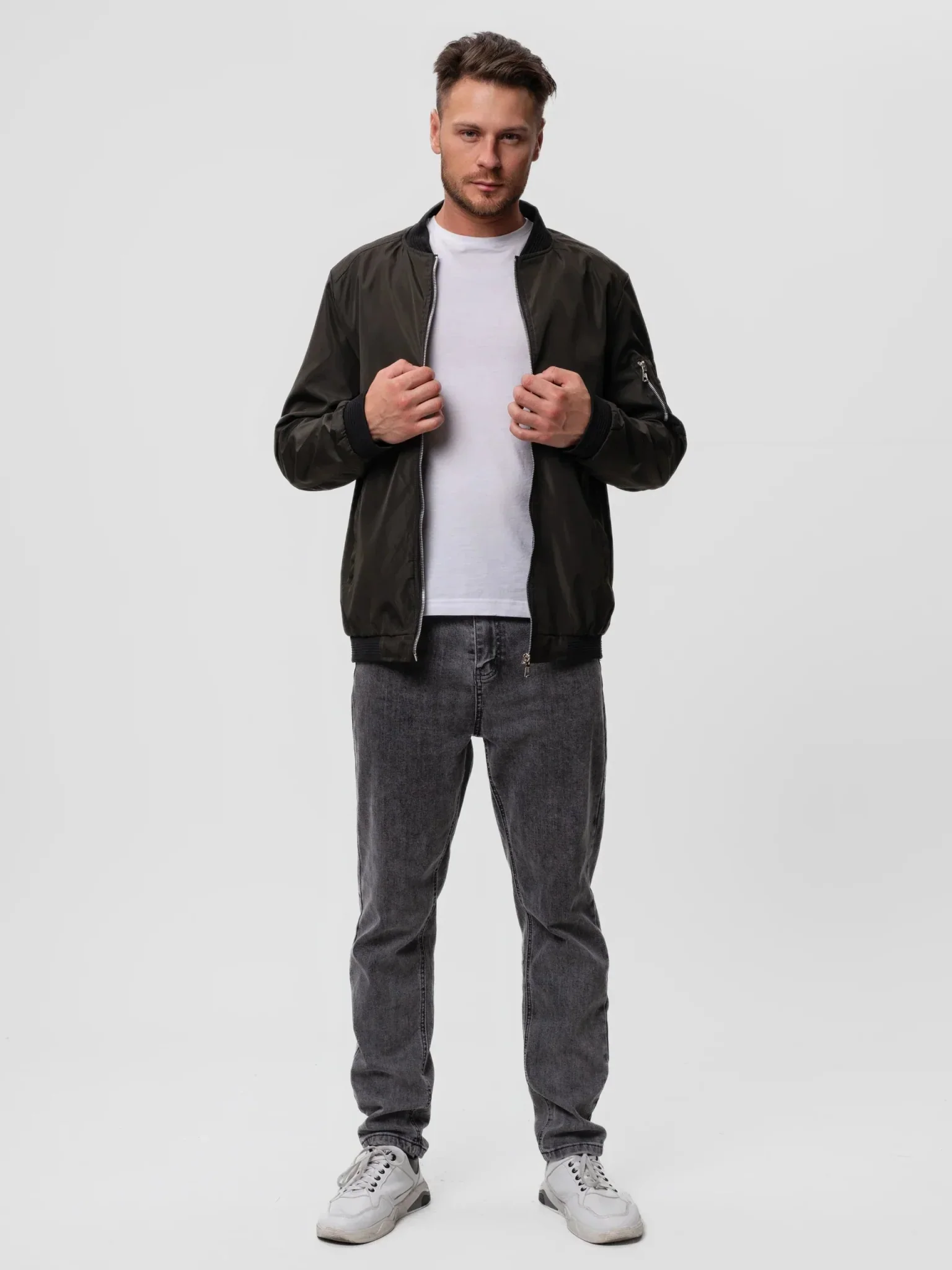 Matias | Stylish zip-up bomber jacket - Image 12