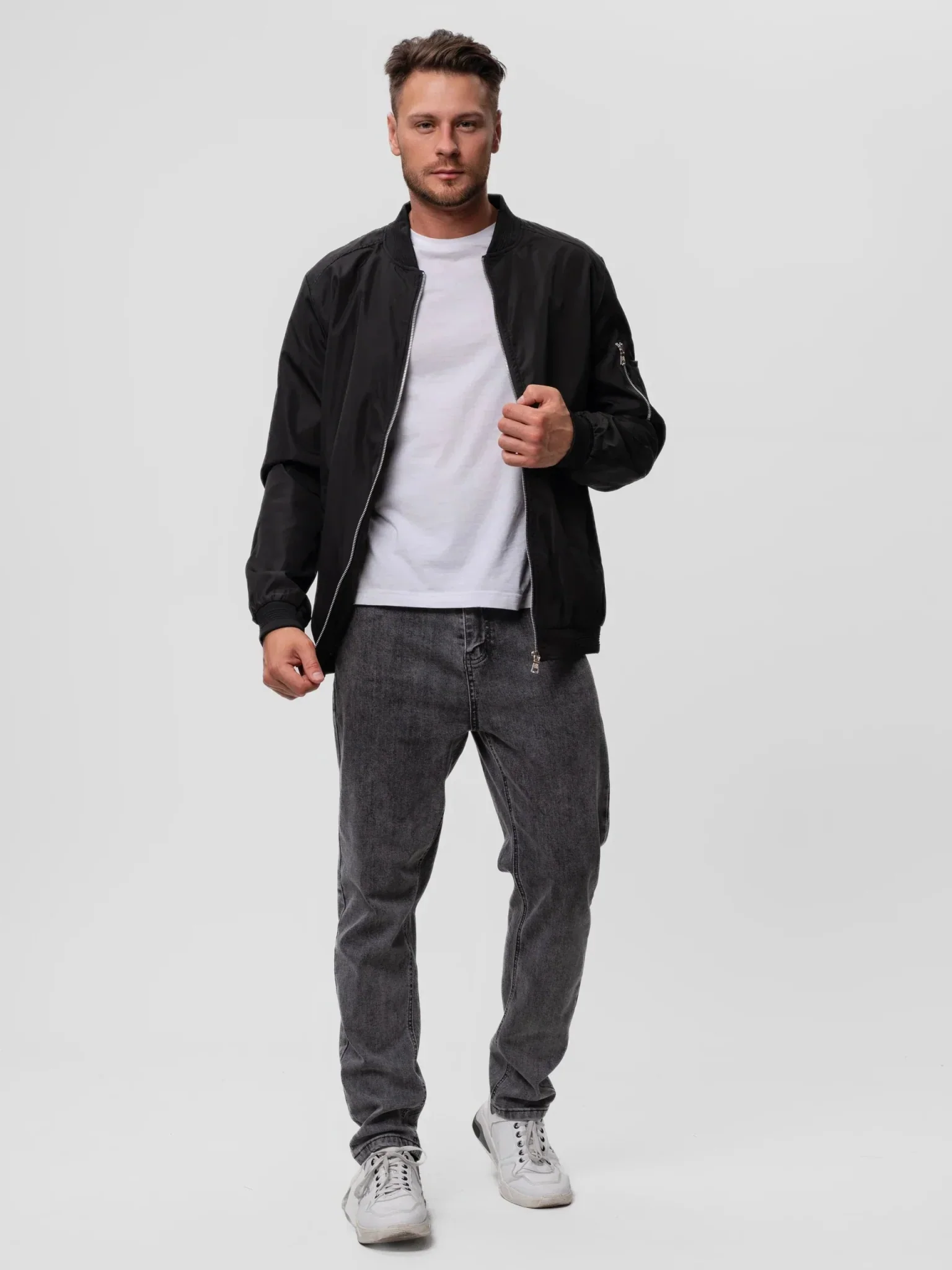 Matias | Stylish zip-up bomber jacket - Image 13