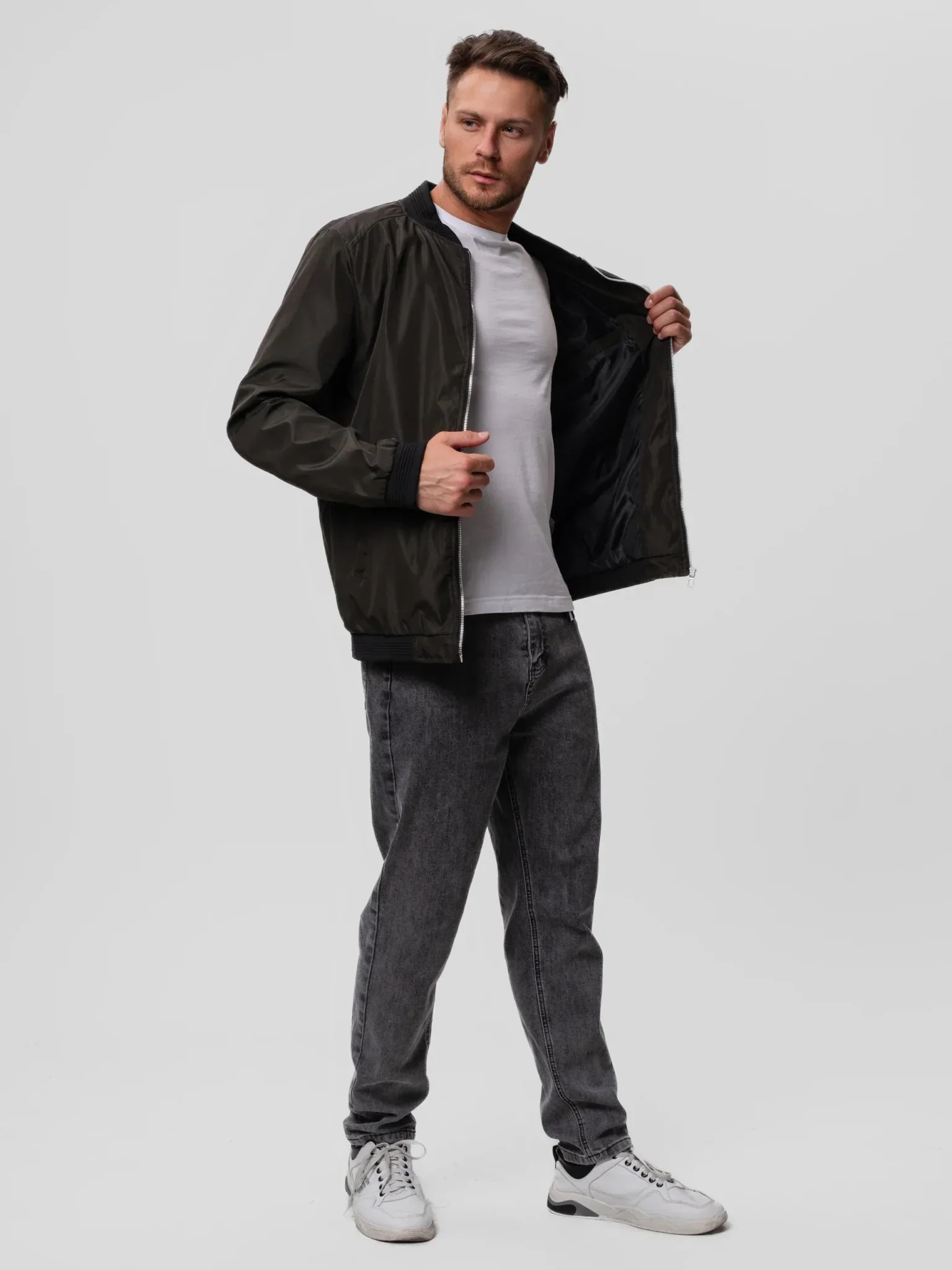 Matias | Stylish zip-up bomber jacket - Image 14