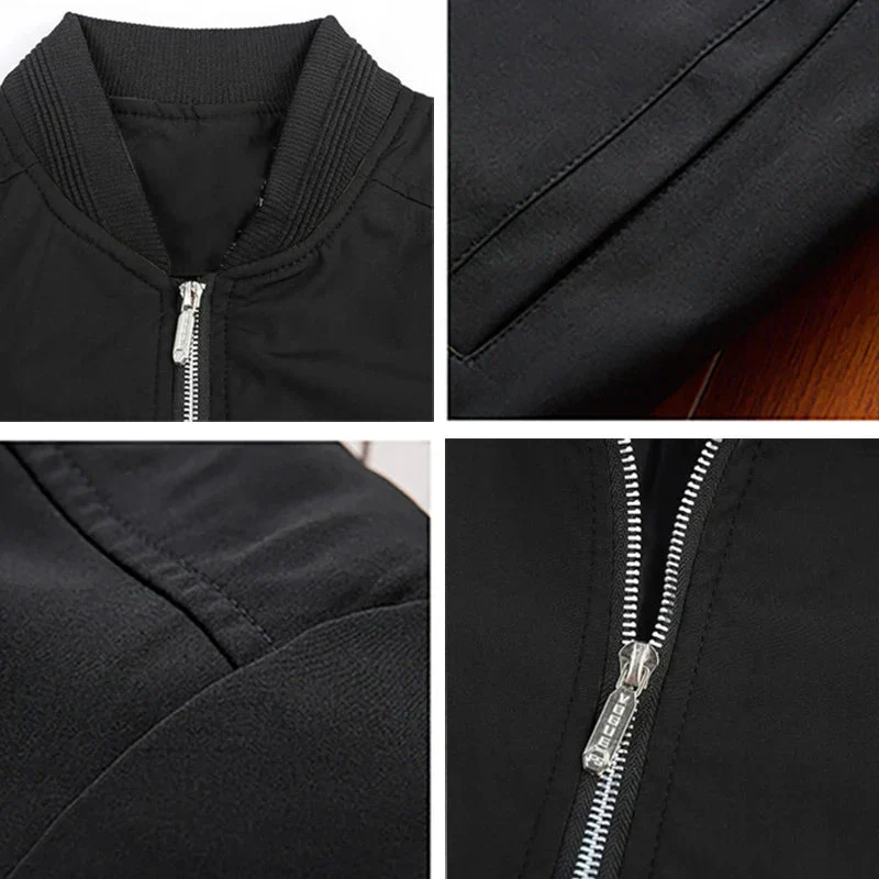 Matias | Stylish zip-up bomber jacket - Image 6