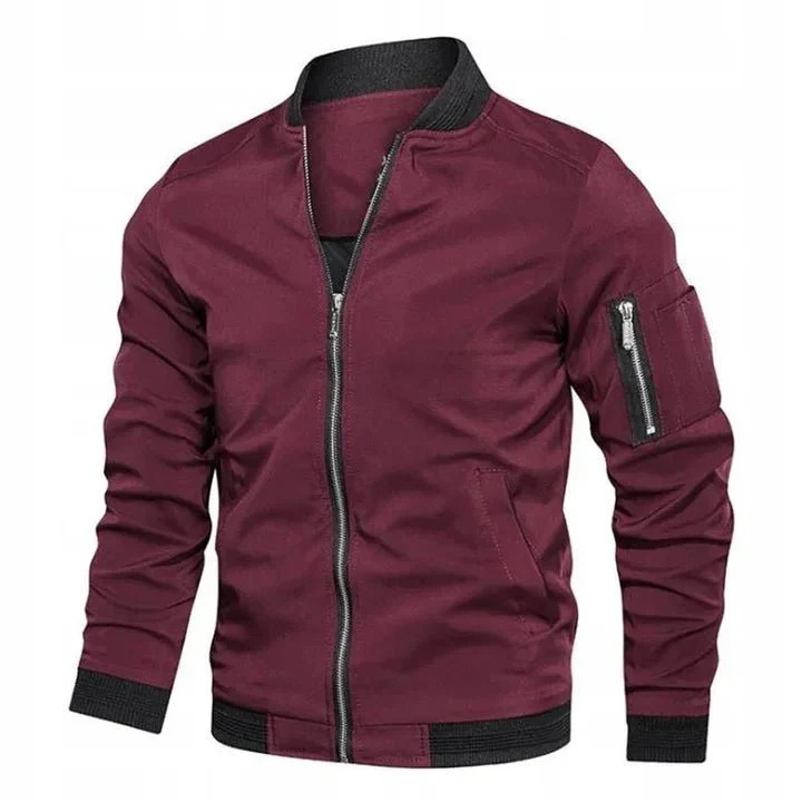 Matias | Stylish zip-up bomber jacket - Image 8