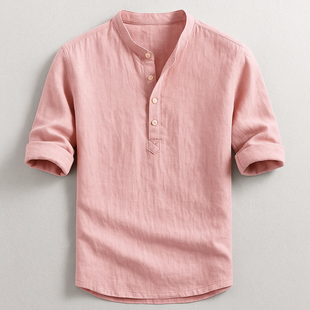 Matthew | Morris Henley Shirt - Image 4