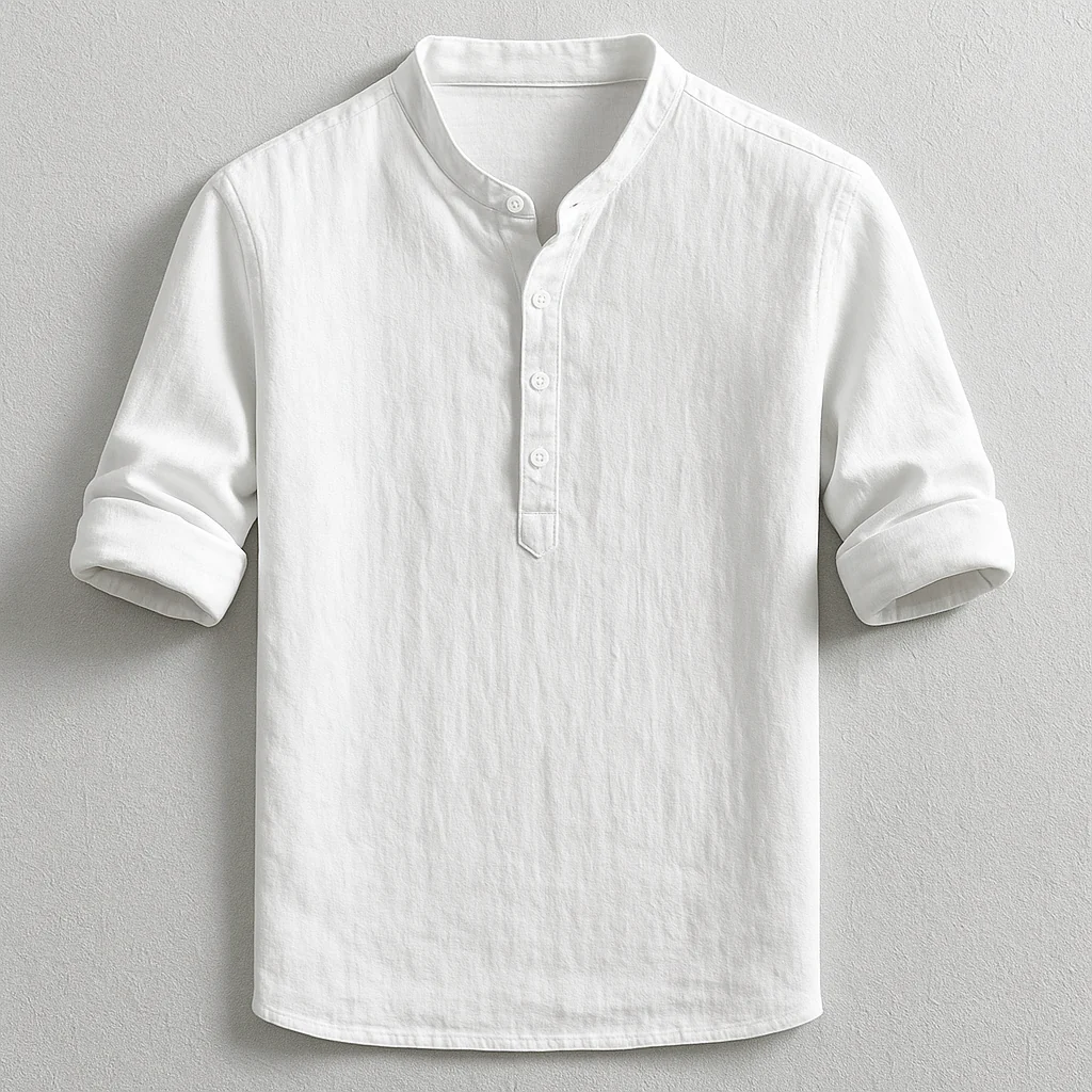 Matthew | Morris Henley Shirt - Image 5