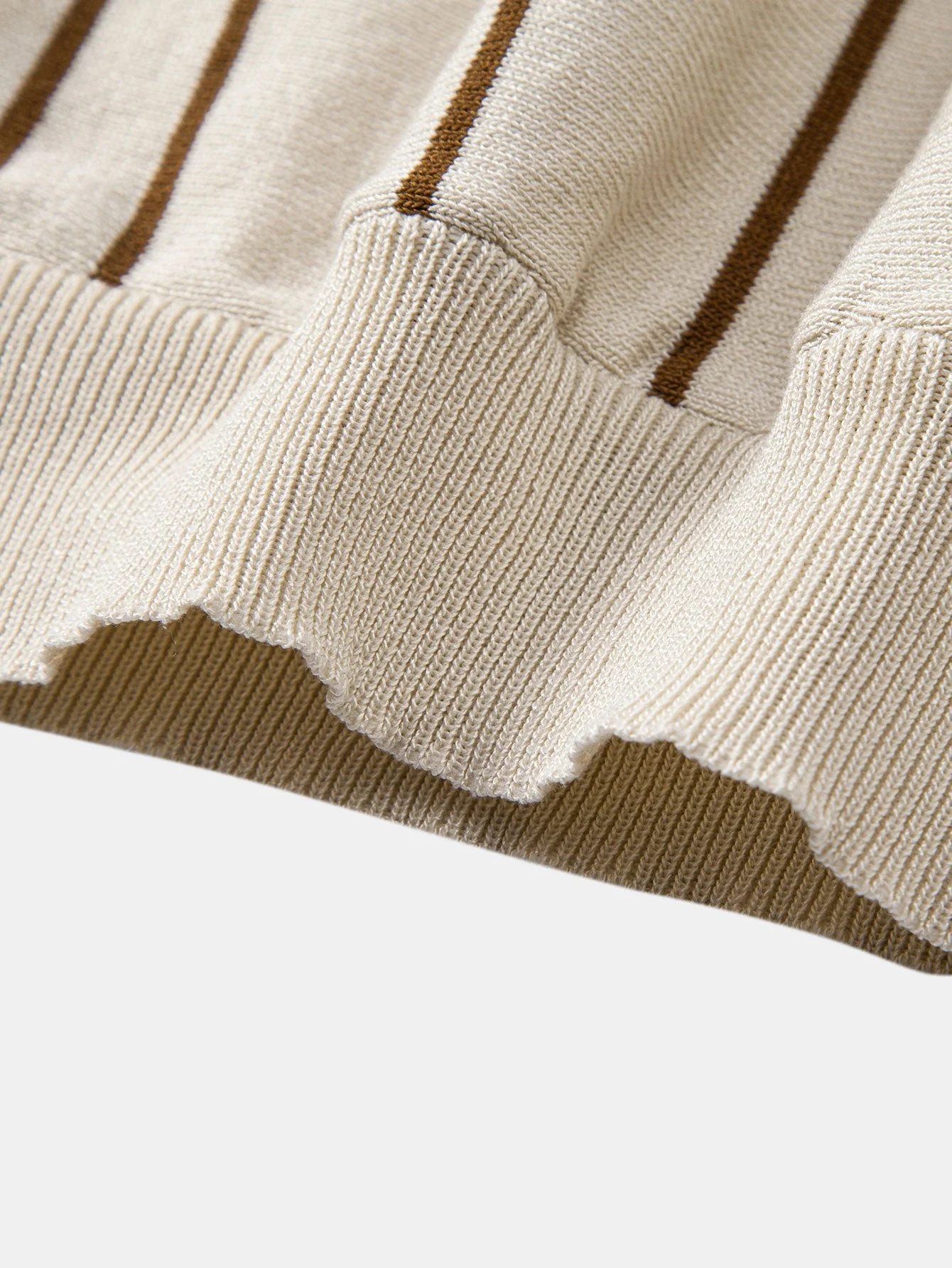 Matthew | Striped Knitted Polo Shirt - Image 4