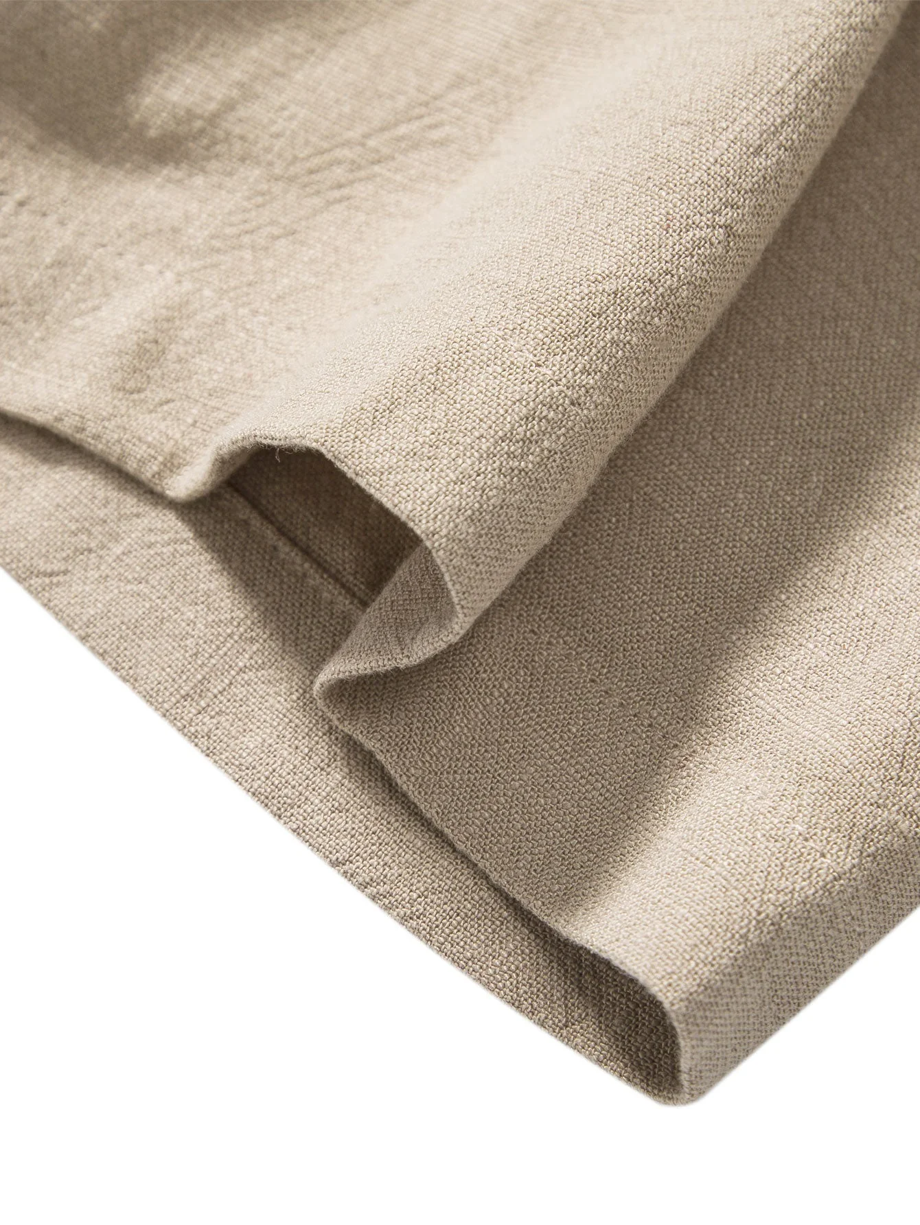 Maurice® | Linen And Rayon Blend Stand Collar Shirt - Image 9