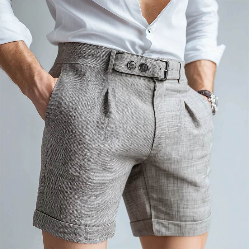 Maurice | Men'S Summer Basic Classic Textured Shorts - Image 2