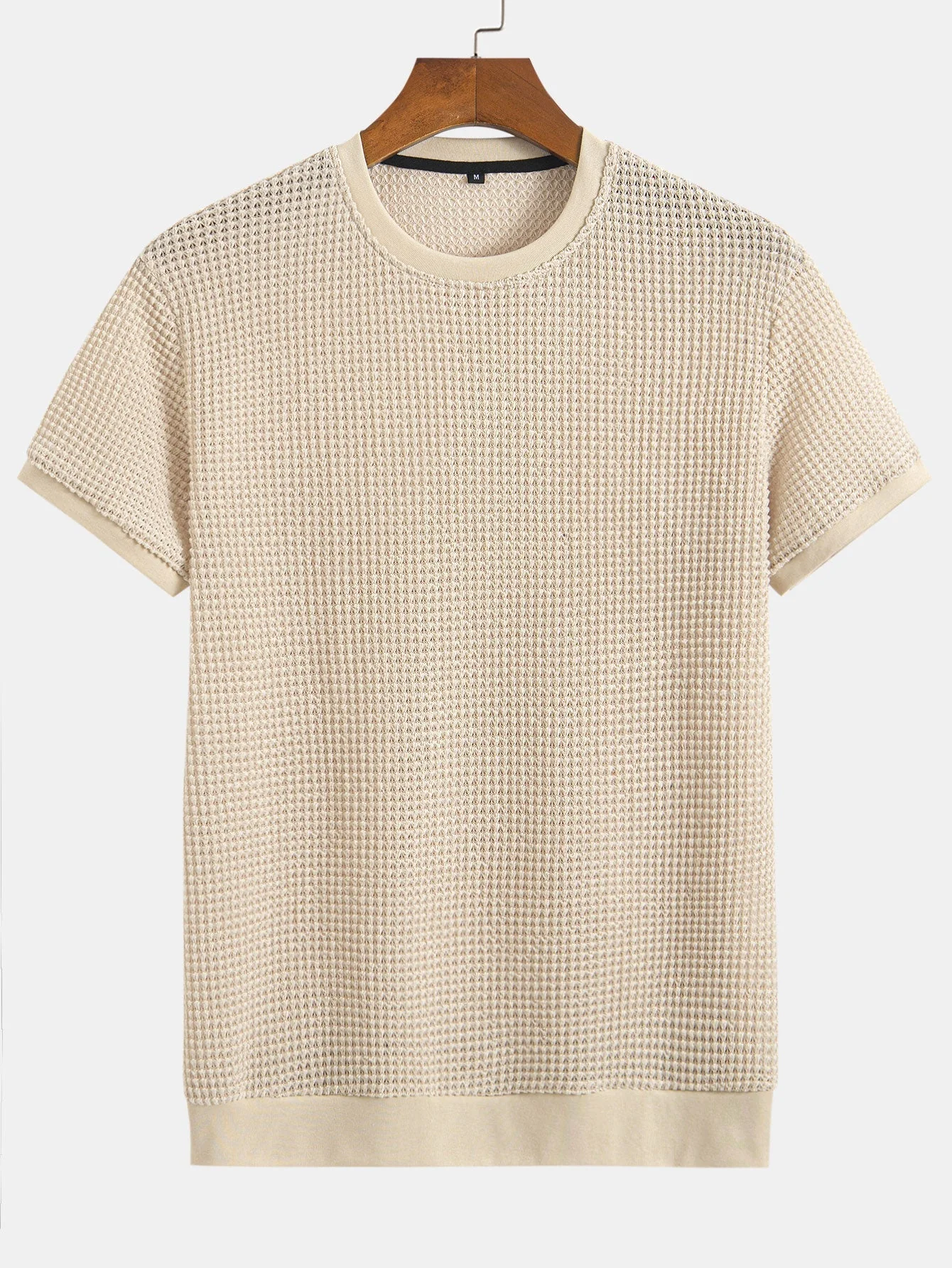 Mauricio® | Short Sleeve Waffle Ribbed Hem T-Shirt - Image 3