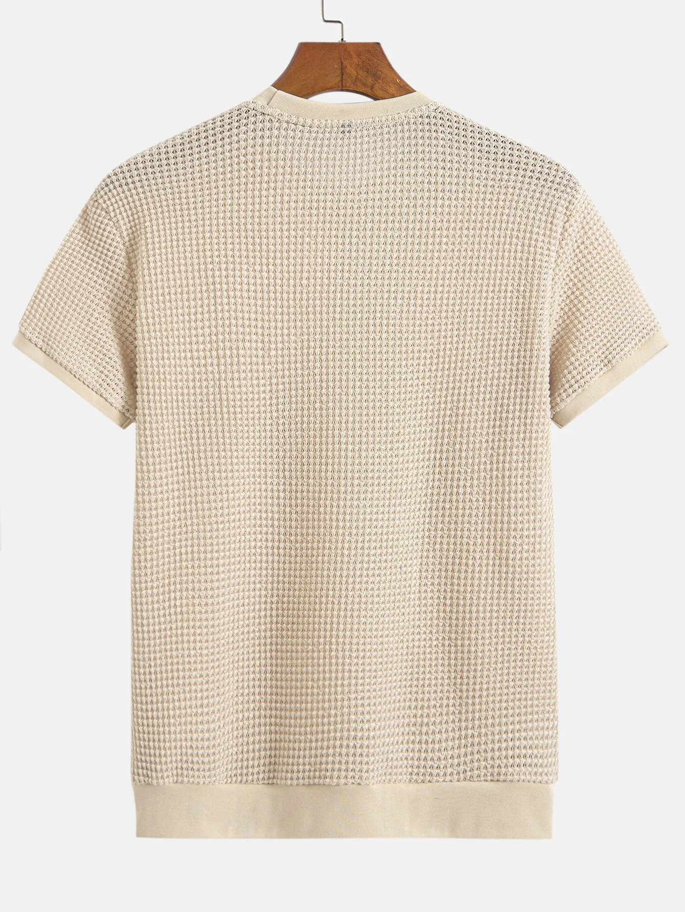 Mauricio® | Short Sleeve Waffle Ribbed Hem T-Shirt - Image 4