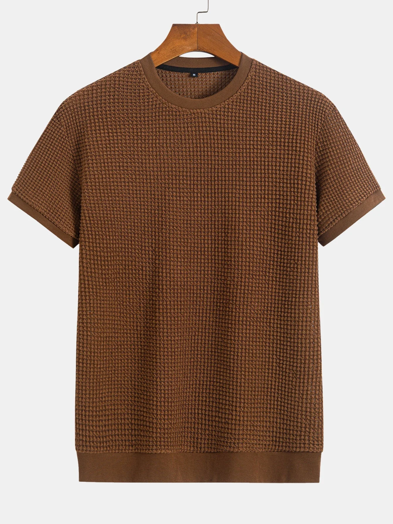 Mauricio® | Short Sleeve Waffle Ribbed Hem T-Shirt - Image 7