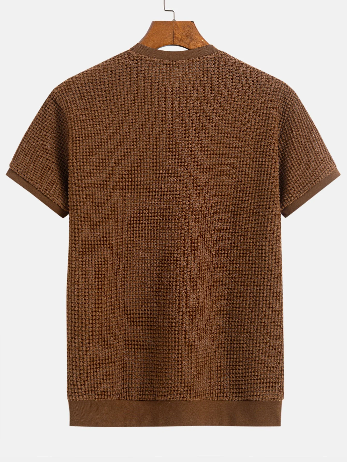 Mauricio® | Short Sleeve Waffle Ribbed Hem T-Shirt - Image 8