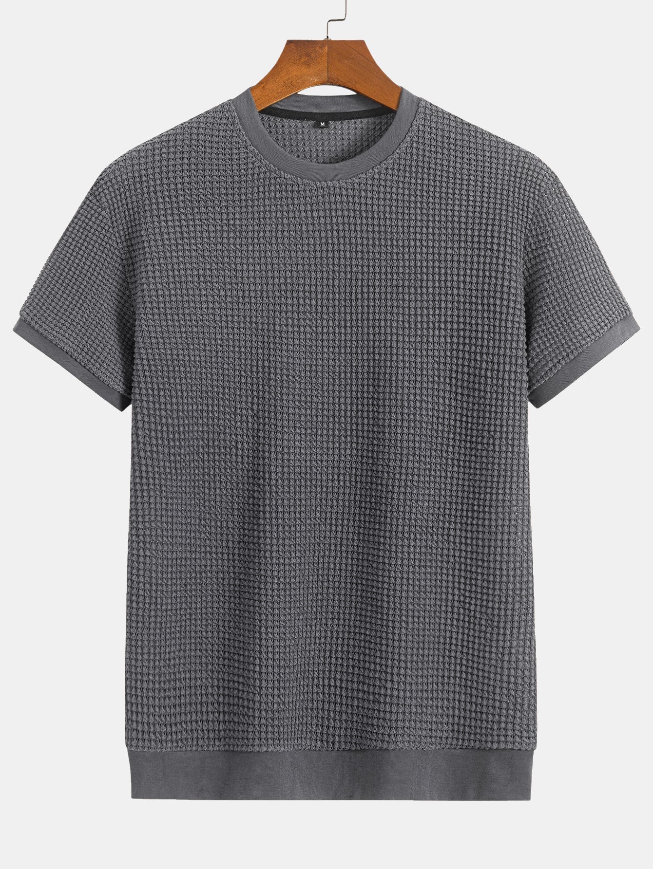 Mauricio® | Short Sleeve Waffle Ribbed Hem T-Shirt - Image 9