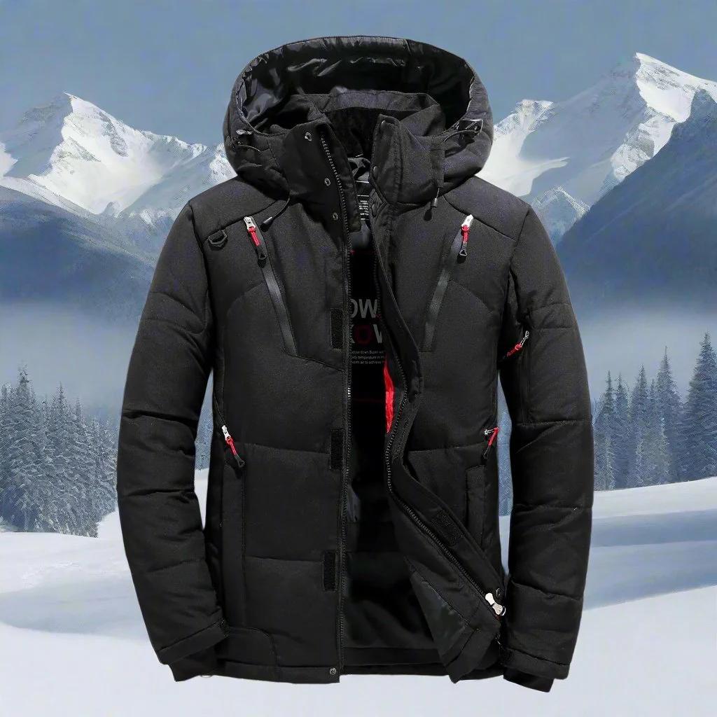 Max | Warm winter jacket with hood - Image 2