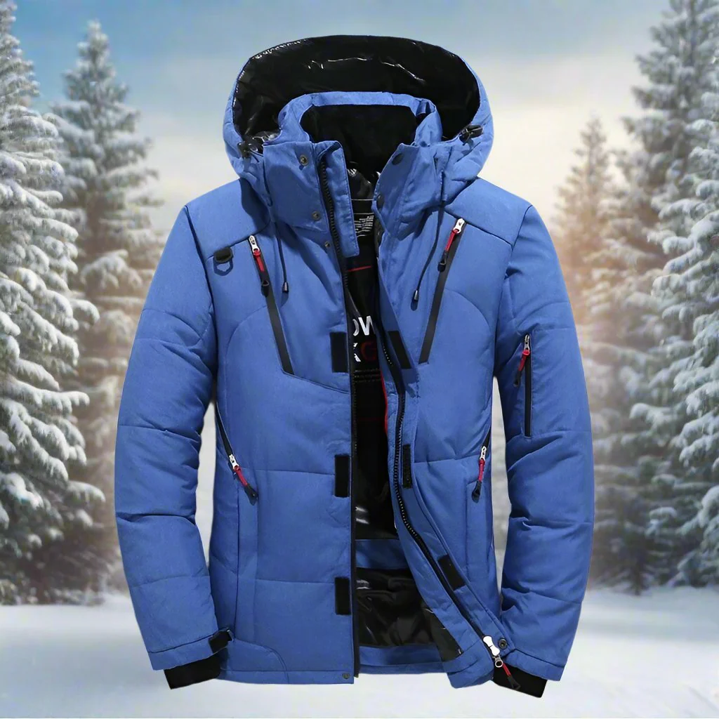 Max | Warm winter jacket with hood - Image 3