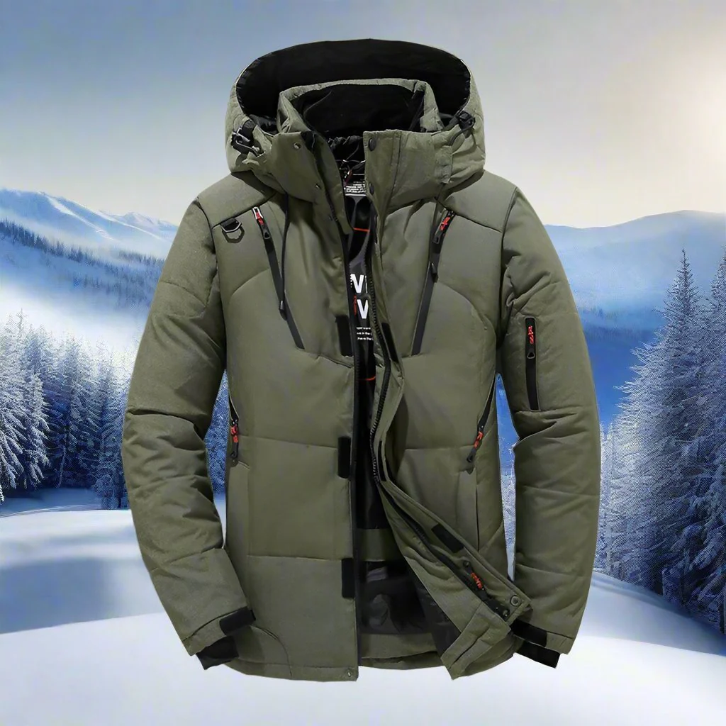 Max | Warm winter jacket with hood - Image 5