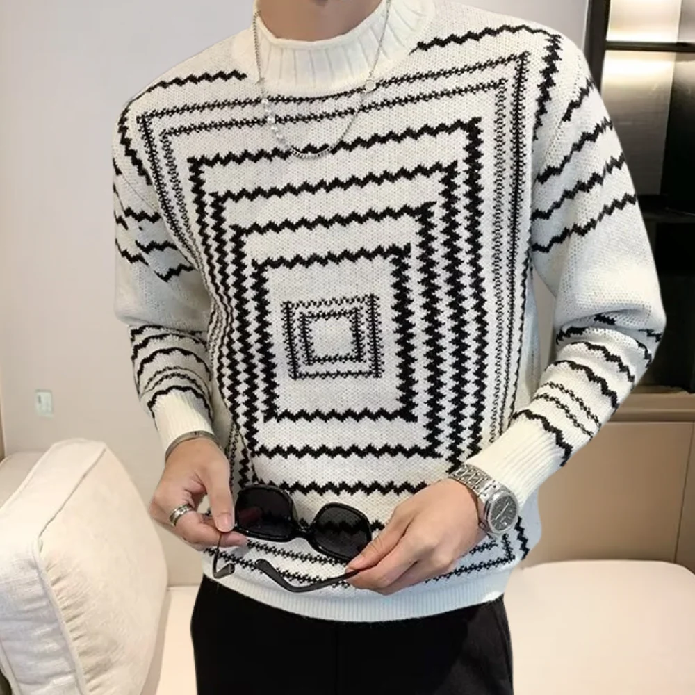 Maxim® | Geometric Pattern Sweatshirt For Men - Image 2