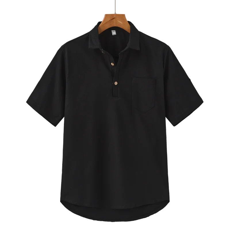 Maximilian® | Linen Polo Shirt - Image 8
