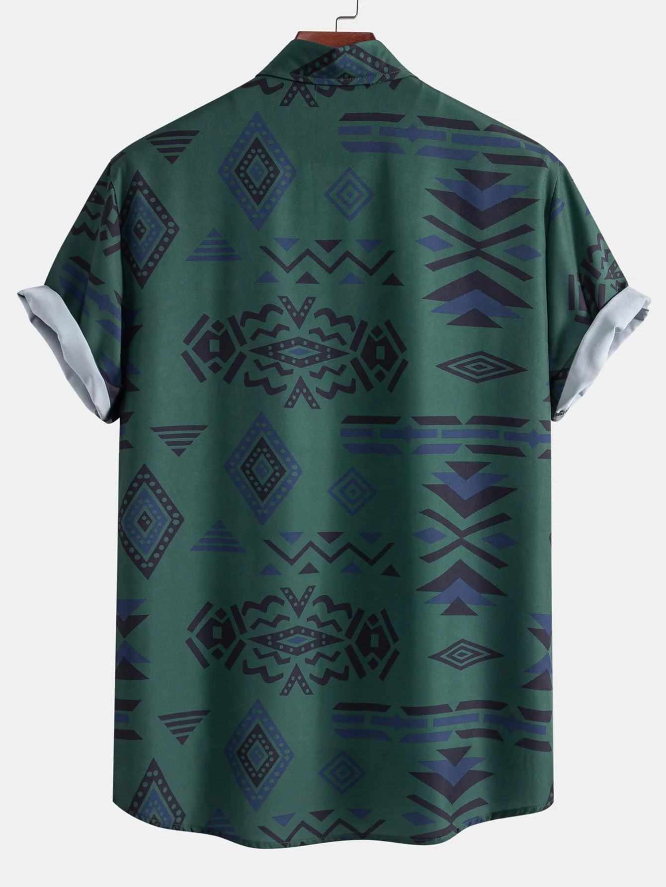 Máximo® | Aztec Geometric Print Shirt & Swim Shorts - Image 9