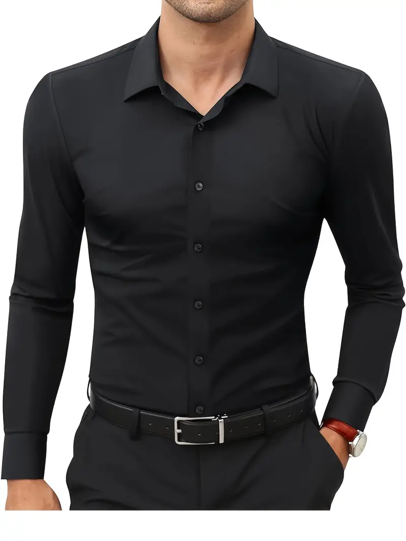 Máximo® | Long-Sleeved Shirt With Button Placket For Men - Image 5