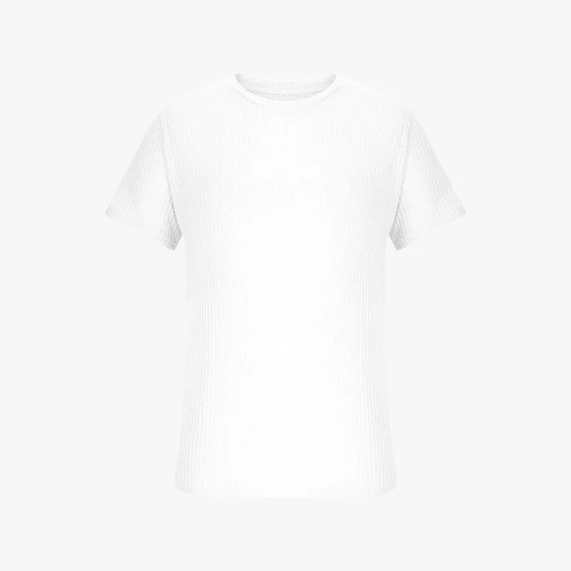 Máximo | Lightweight Waffle Knit T-Shirt for Men – Breathable Summer Style - Image 24