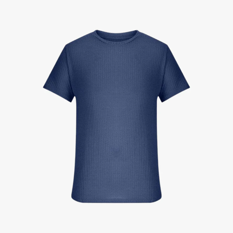 Máximo | Lightweight Waffle Knit T-Shirt for Men – Breathable Summer Style - Image 9