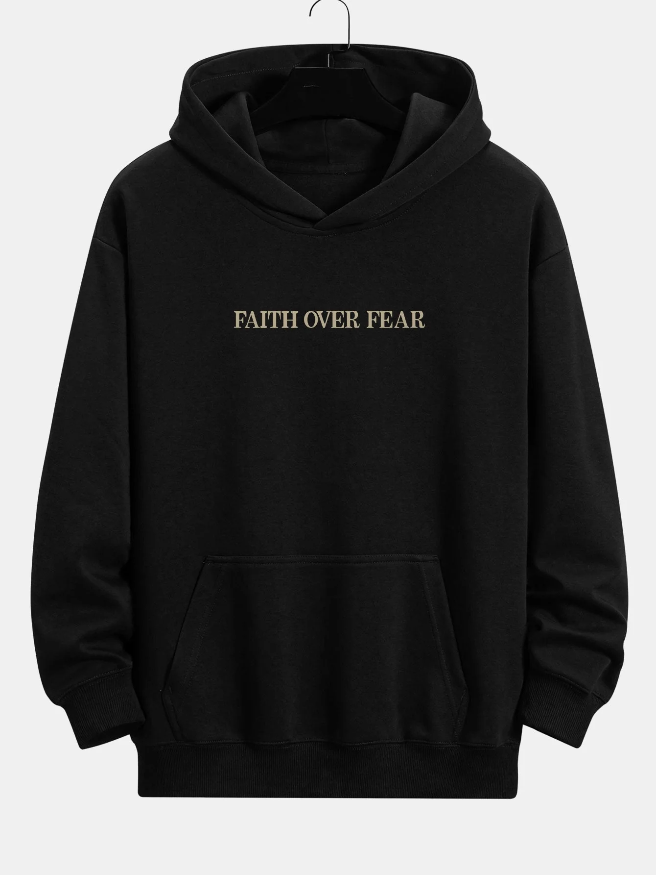 Maximus | Faith Over Fear Print Relax Fit Hoodie - Image 11