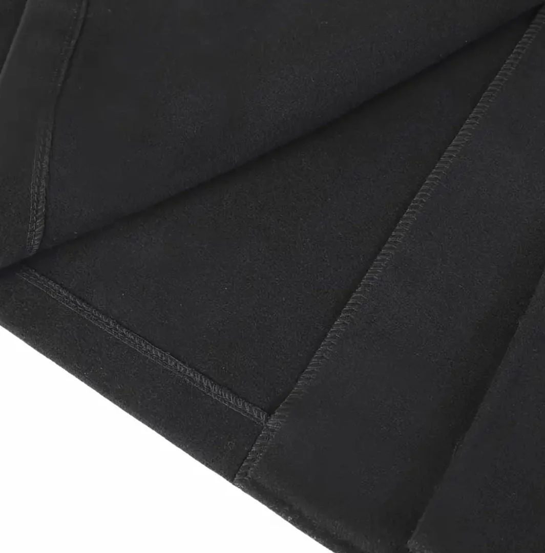 Melchor® | Men’s Black Trench Coat With Flap Pocket - Image 6