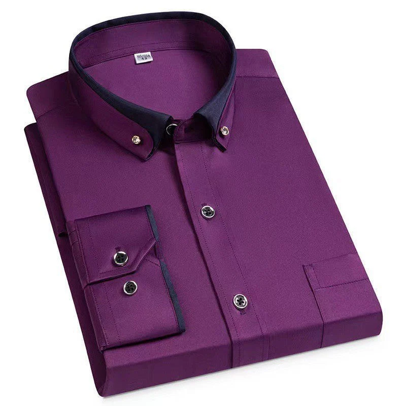 Melchor® | The Refined Contrast Collar Shirt - Image 4