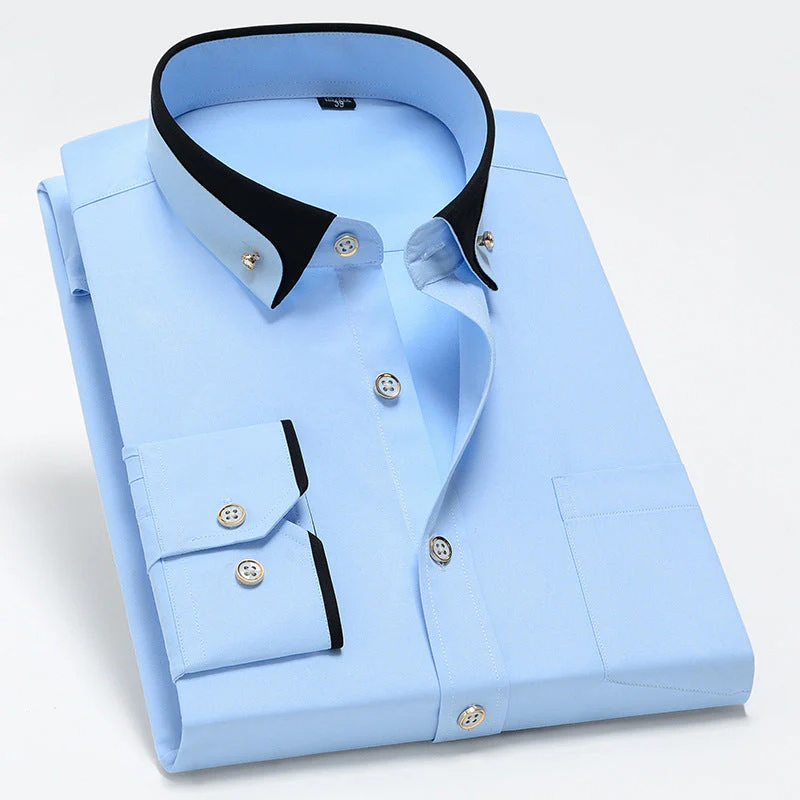 Melchor® | The Refined Contrast Collar Shirt - Image 5