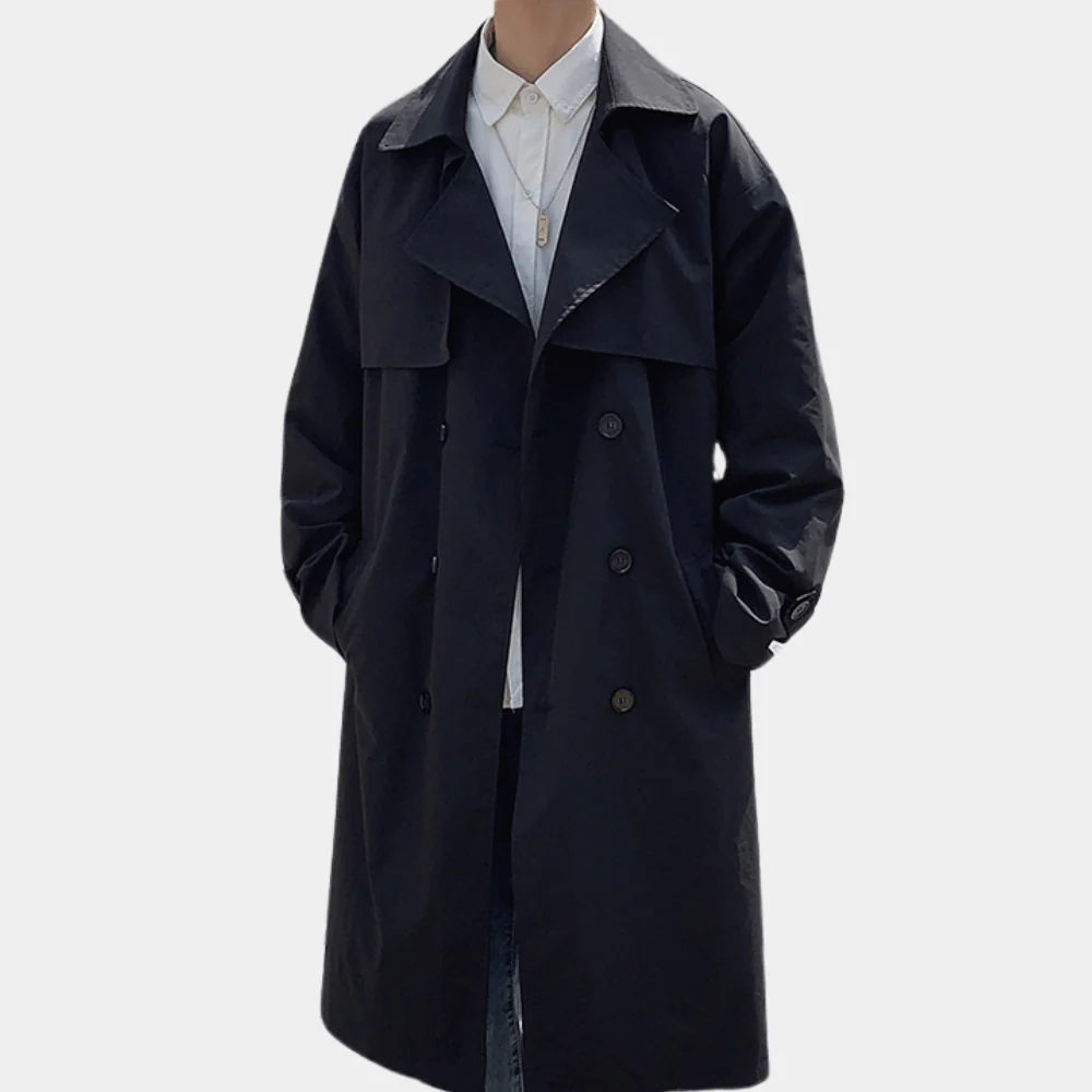 Melvin® | Men’s Trench Coat With Double Buttons - Image 3