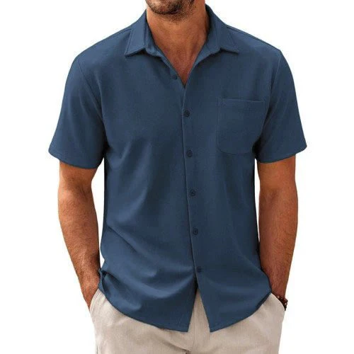 Men's Casal Cotn Blend Short Sleeve Shirt - Image 4