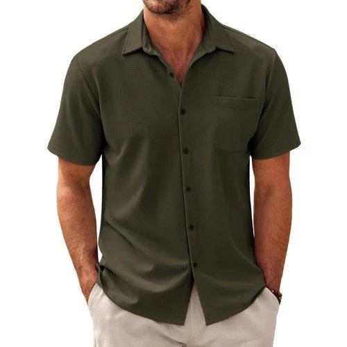 Men's Casal Cotn Blend Short Sleeve Shirt - Image 6