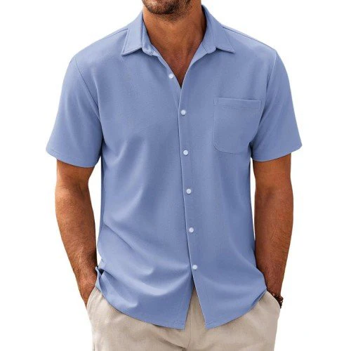Men's Casal Cotn Blend Short Sleeve Shirt - Image 7