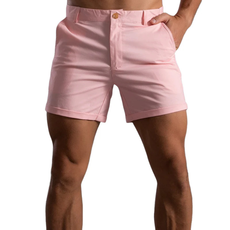 Men's Classic Casal Spring and Smmer Cotn Blend Shorts - Image 10